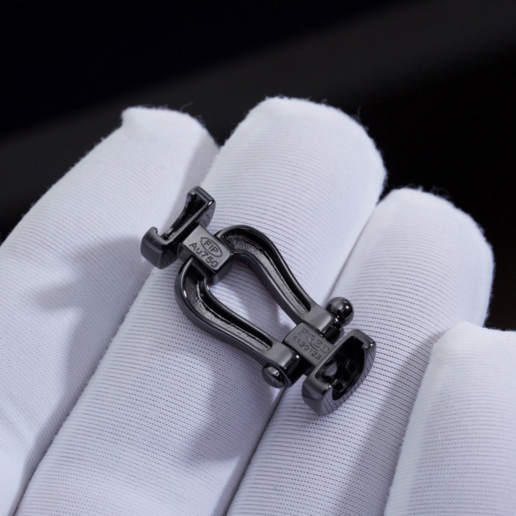 [Shinejoy]FORCE LARGE SERIES HORSESHOE BLACK SAMURAI BRACELET