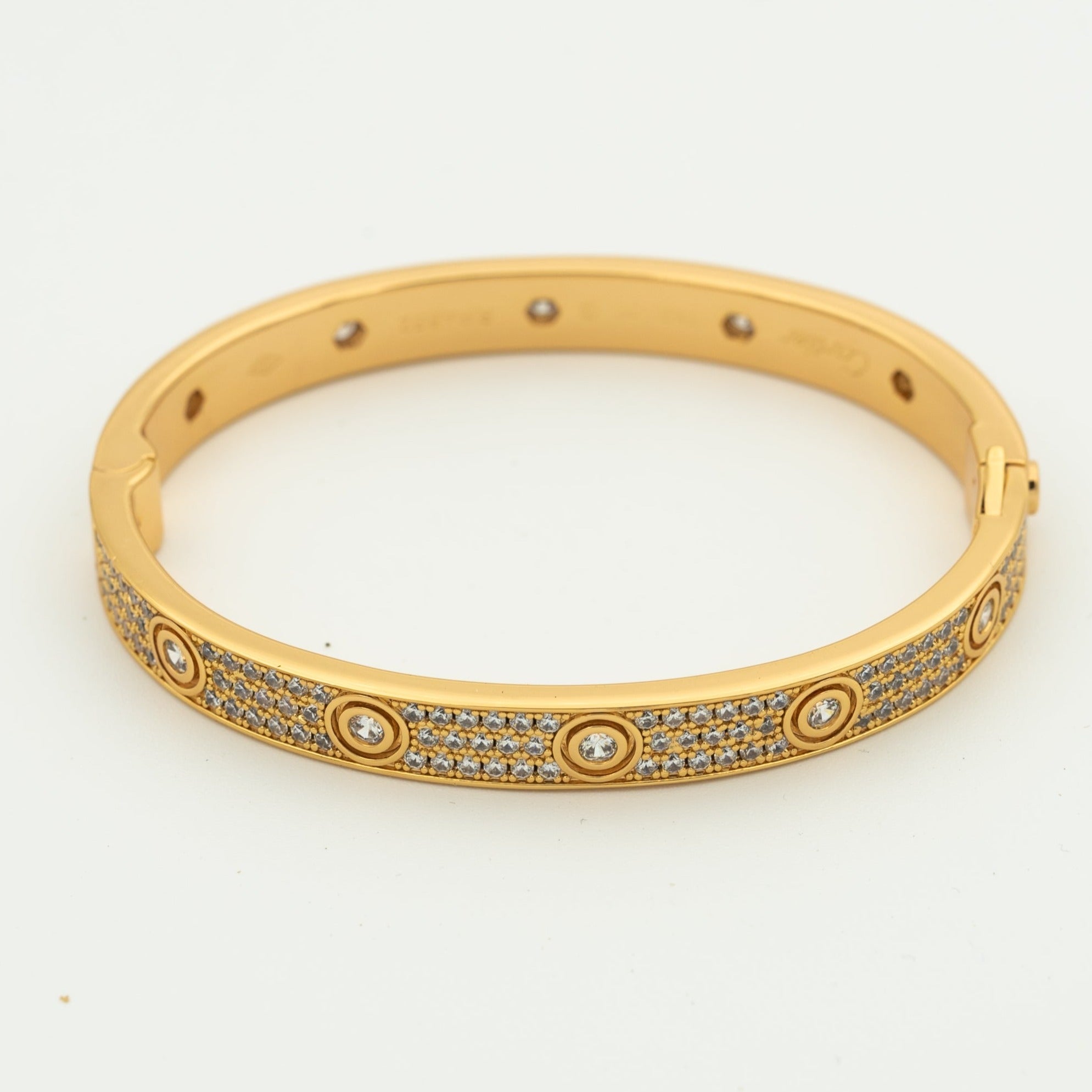 [Shinejoy]LOVE BRACELET 6.1MM DIAMOND-PAVED 10 BIG DIAMONDS