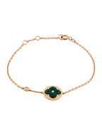 [Shinejoy]SUN MALACHITE 1 DIAMOND PINK GOLD BRACELET