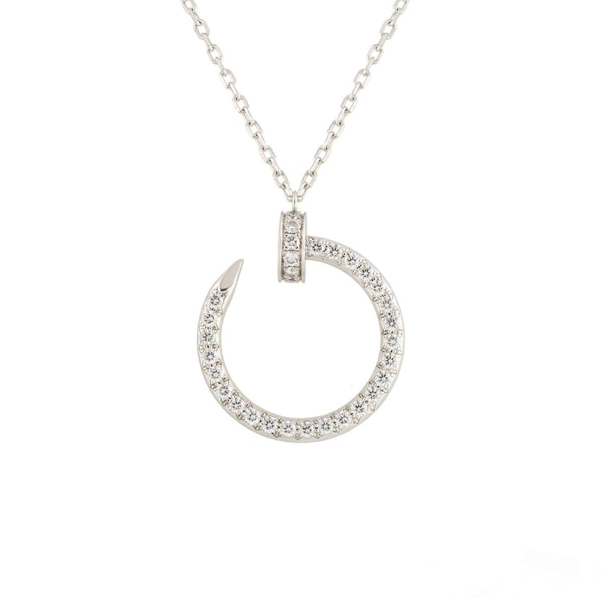[Shinejoy]JUSTE NECKLACE SILVER DIAMONDS