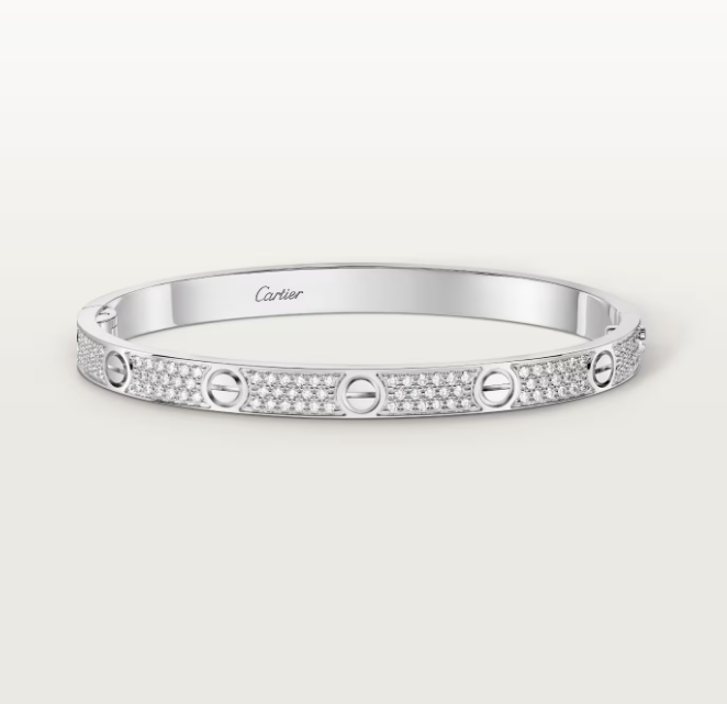 [Shinejoy]NEW-LOVE-4.8MM-Width Diamond-Studded Bracelet