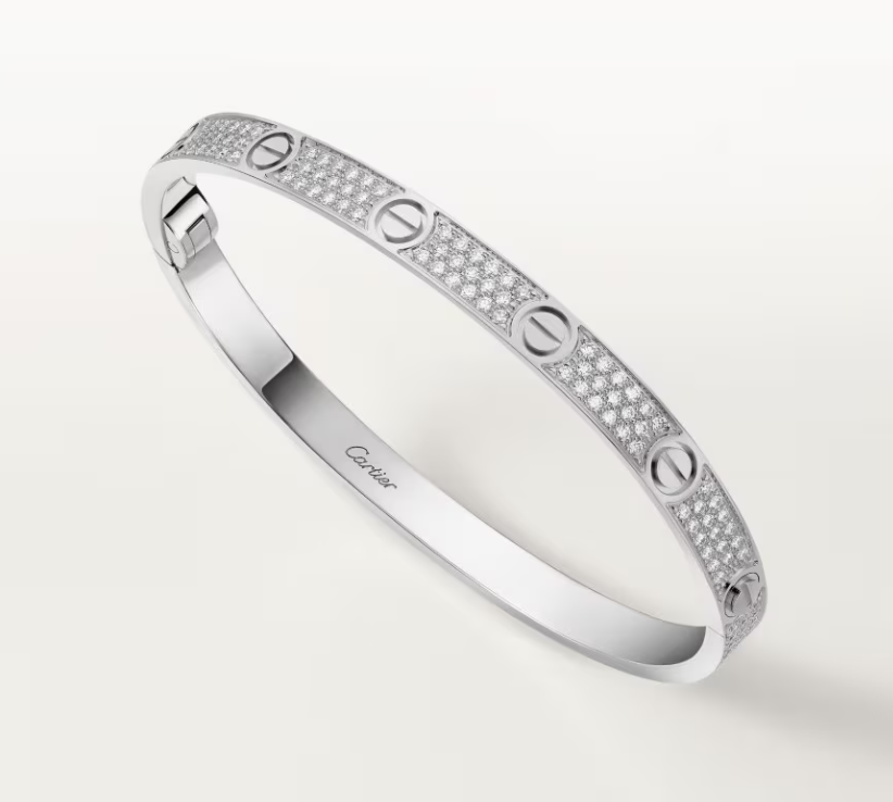 [Shinejoy]NEW-LOVE-4.8MM-Width Diamond-Studded Bracelet
