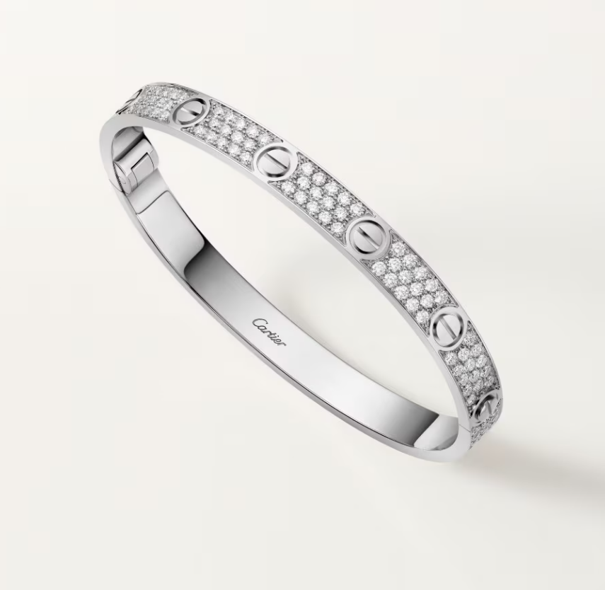 [Shinejoy]NEW-LOVE-6.1MM-Width Diamond-Studded Bracelet