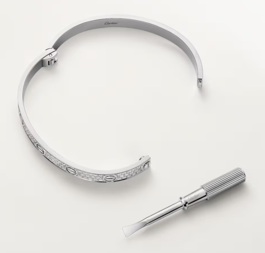 [Shinejoy]NEW-LOVE-6.1MM-Width Diamond-Studded Bracelet