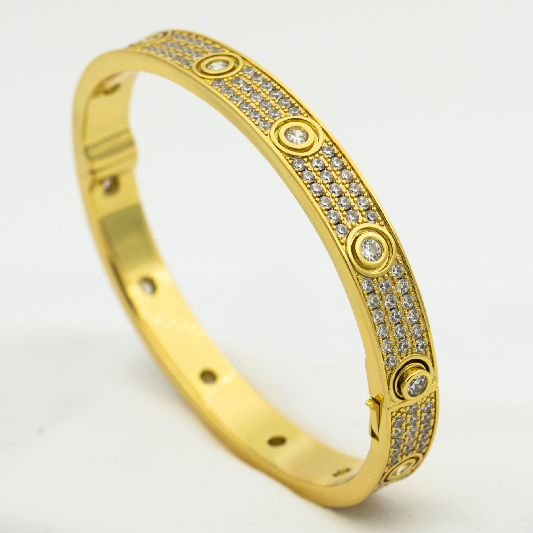 [Shinejoy]LOVE BRACELET 6.1MM DIAMOND-PAVED 10 BIG DIAMONDS