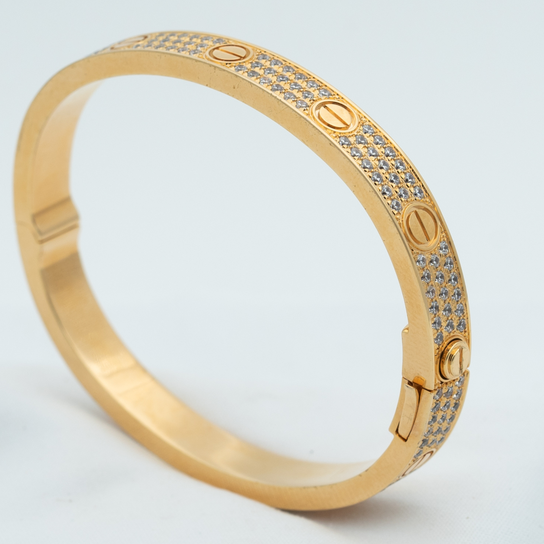 [Shinejoy]ラブブレスレット 6.1mm ダイヤモンドパヴェ