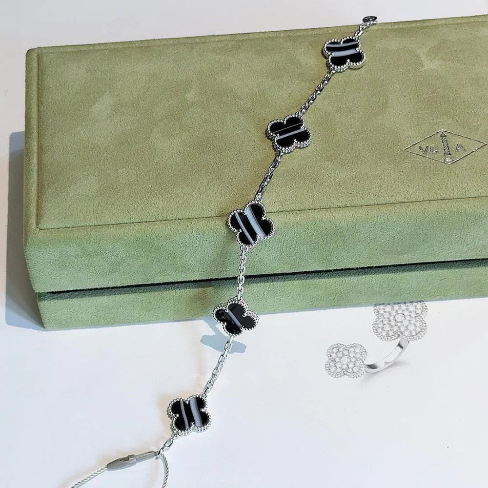 [⭐Shinejoy] COLLECTION DE BRACELETS EN PIERRE PULSAR À MOTIF CLOVER 5