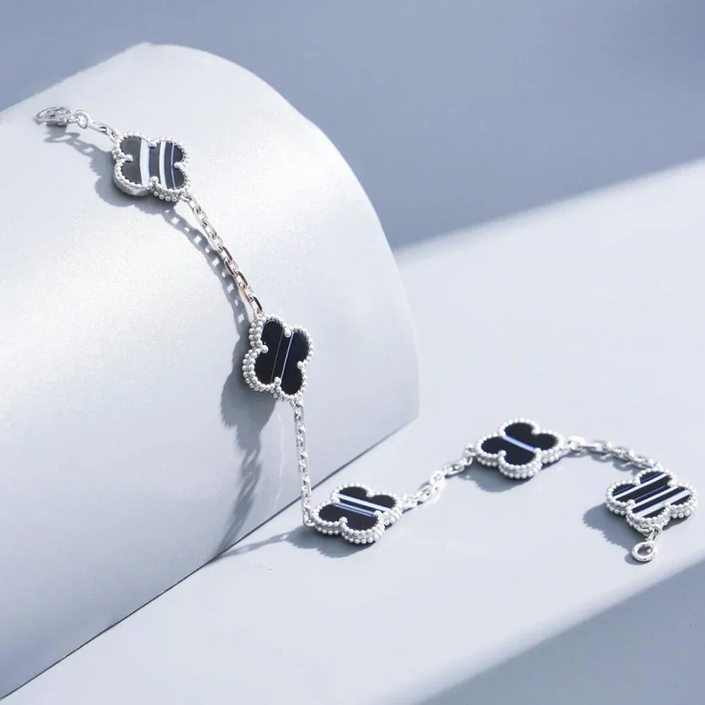 [⭐Shinejoy] COLLECTION DE BRACELETS EN PIERRE PULSAR À MOTIF CLOVER 5