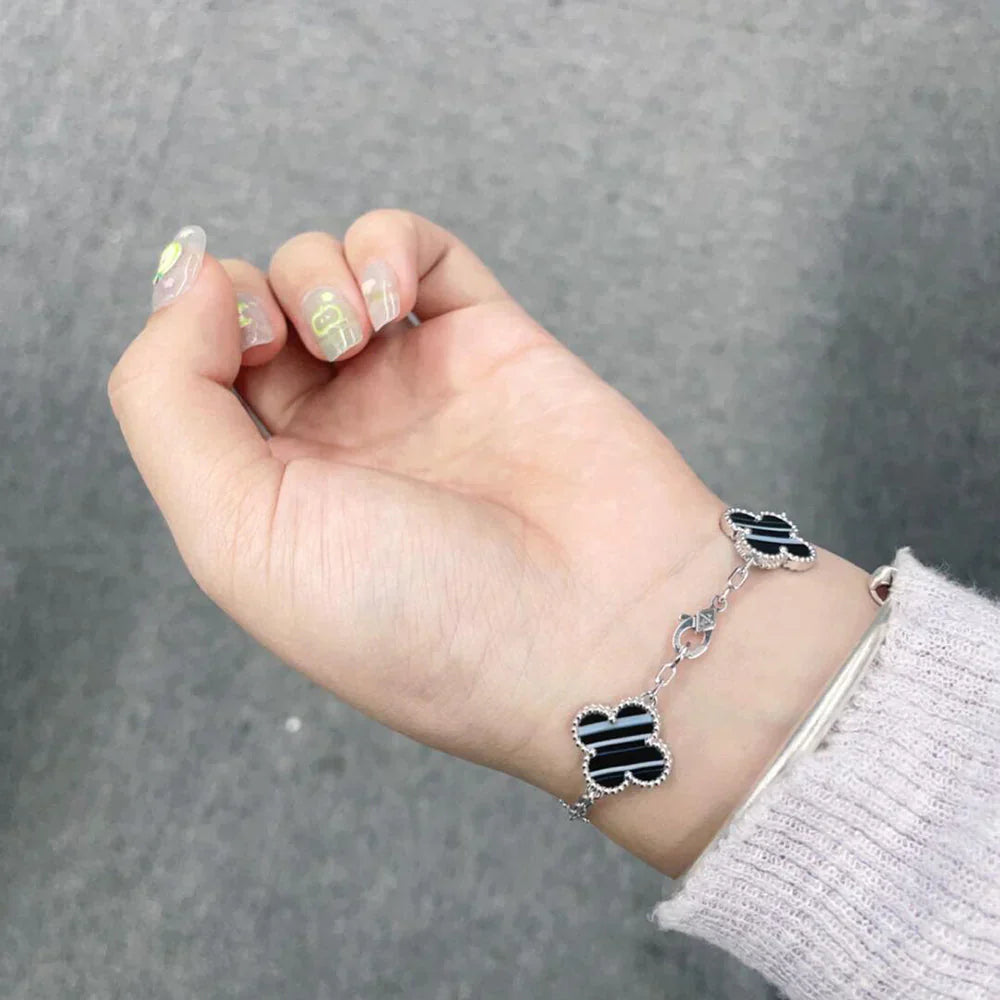 [⭐Shinejoy] COLLECTION DE BRACELETS EN PIERRE PULSAR À MOTIF CLOVER 5