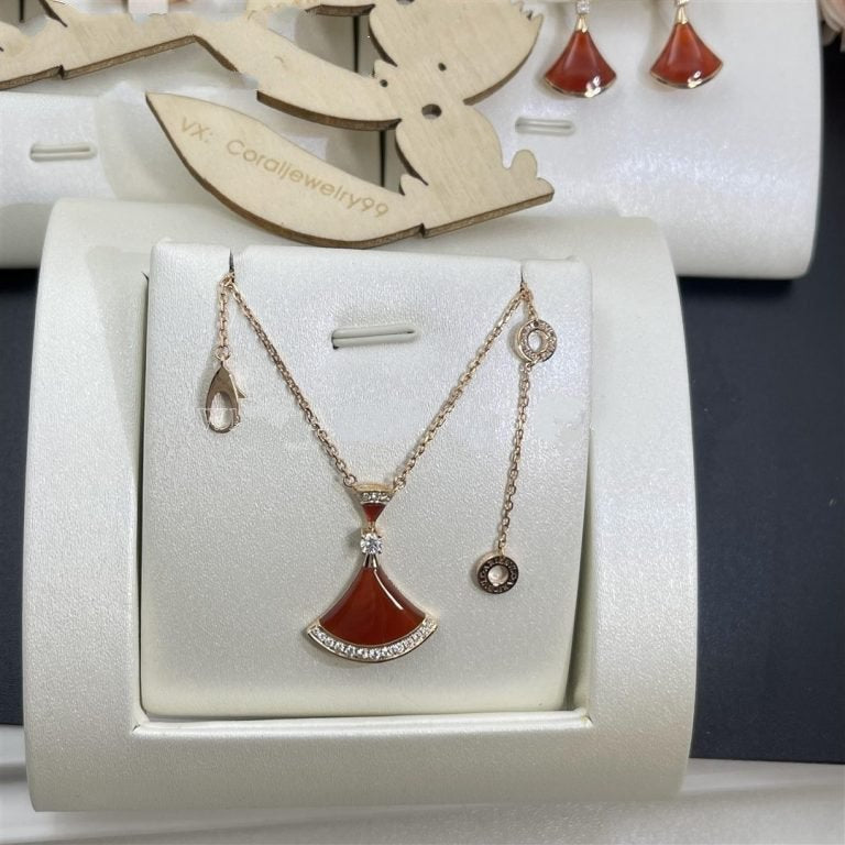 [Shinejoy]DREAM NECKLACE CARNELIAN DIAMOND