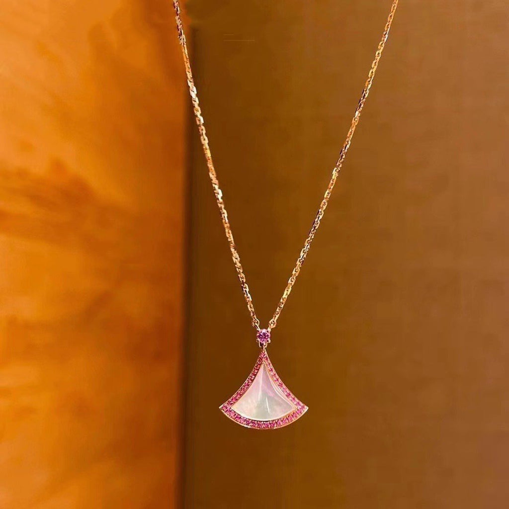 [Shinejoy] COLLIER DE RÊVE MOP DIAMANT ROSE