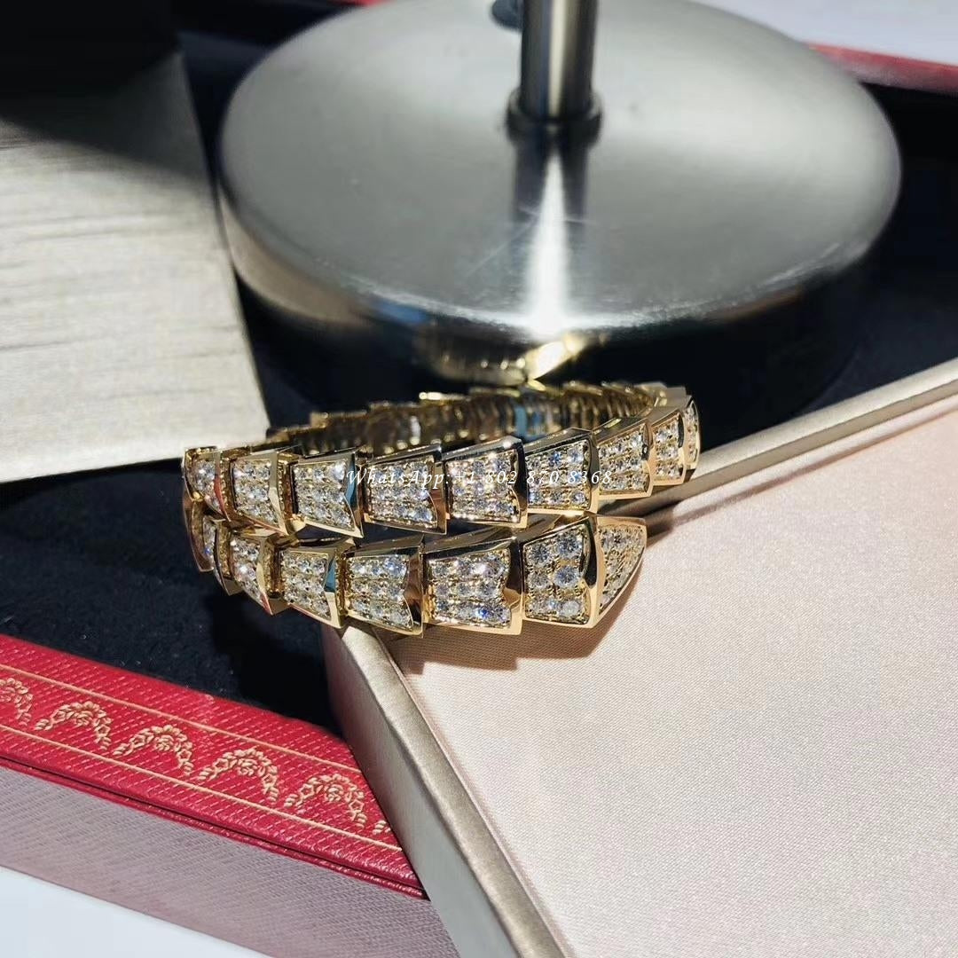 [Shinejoy]SERPENTI BRACELET 8MM GOLD DIAMOND