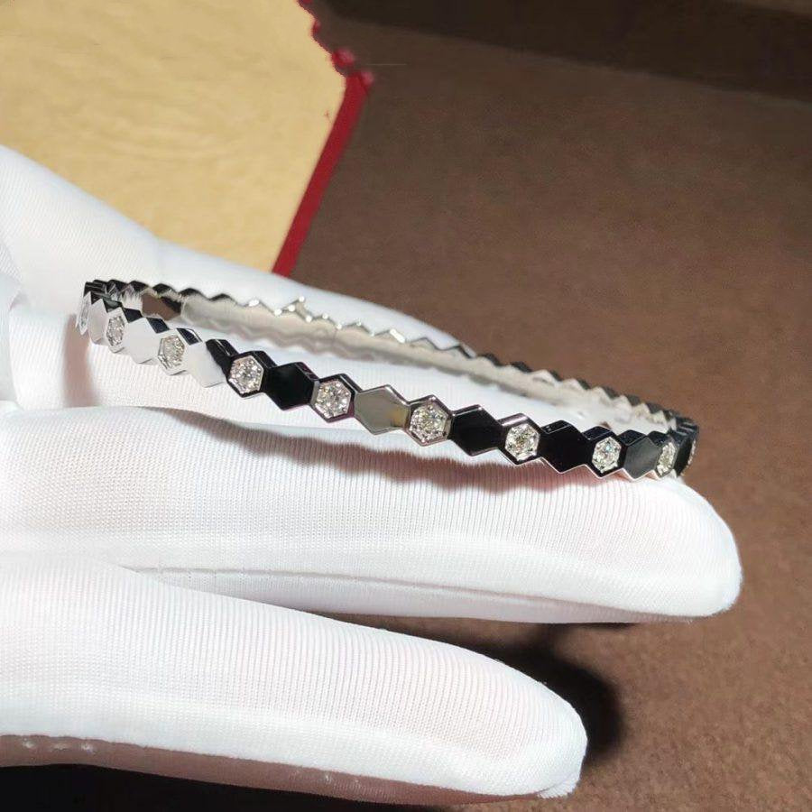 [Shinejoy]Bracelet en argent et diamants Bee Love