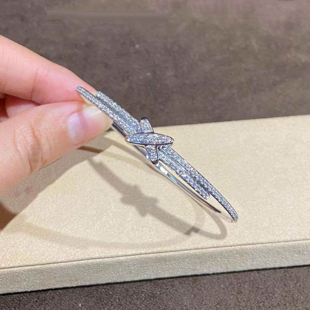 [Shinejoy]JEUX DE ブレスレット ダイヤモンド シルバー