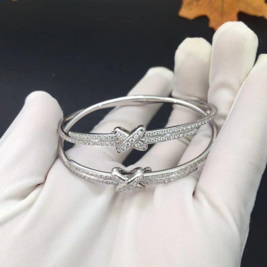 [Shinejoy]JEUX DE ブレスレット ダイヤモンド シルバー