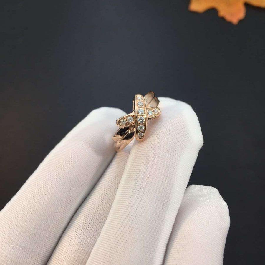 [Shinejoy]JEUX DE PINK GOLD DIAMOND RING