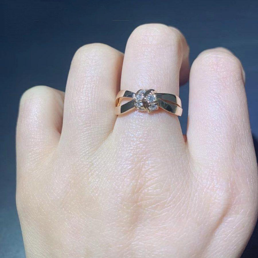[Shinejoy]LIENS RING PINK GOLD DIAMOND