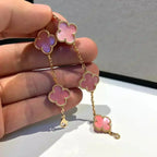 [⭐Shinejoy] CLOVER 5 MOTIFS  PINK MOP BRACELET COLLECTION