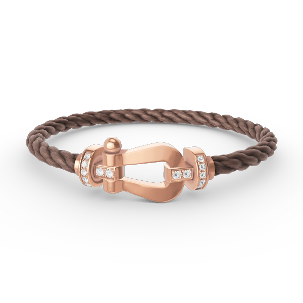 [Shinejoy]FORCE LARGE HORSESHOE HALF DIAMOND BRACELET ROSE GOLD