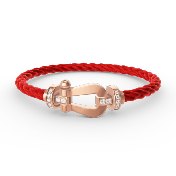 [Shinejoy]FORCE LARGE HORSESHOE HALF DIAMOND BRACELET ROSE GOLD