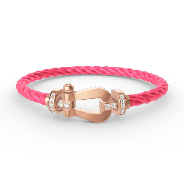 [Shinejoy]FORCE LARGE HORSESHOE HALF DIAMOND BRACELET ROSE GOLD