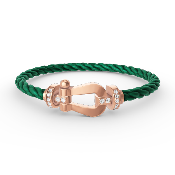 [Shinejoy]FORCE LARGE HORSESHOE HALF DIAMOND BRACELET ROSE GOLD