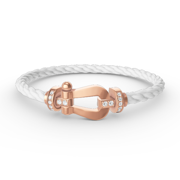 [Shinejoy]FORCE LARGE HORSESHOE HALF DIAMOND BRACELET ROSE GOLD