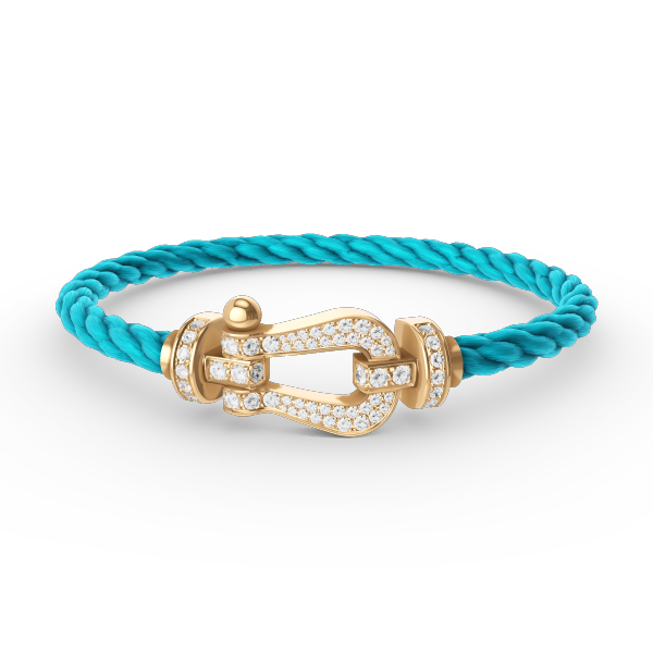 [Shinejoy]FORCE LARGE HORSESHOE FULL DIAMOND BRACELET GOLD