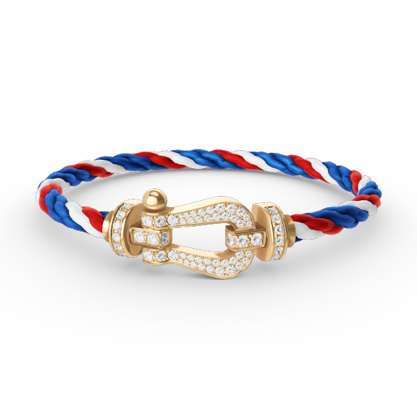 [Shinejoy]FORCE LARGE HORSESHOE FULL DIAMOND BRACELET GOLD