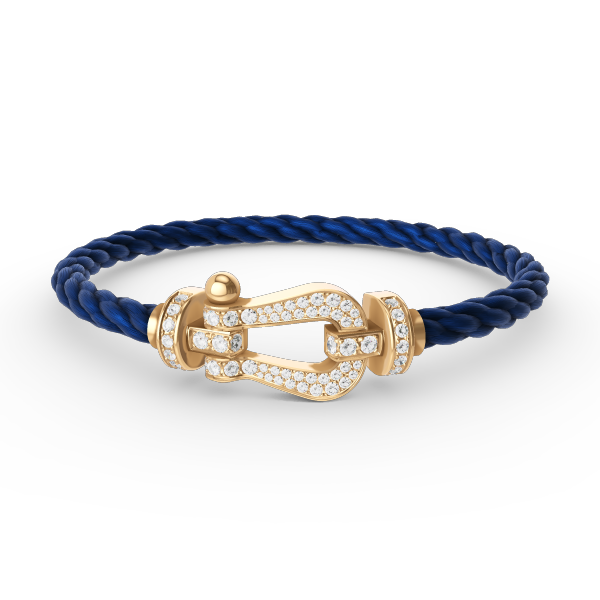 [Shinejoy]FORCE LARGE HORSESHOE FULL DIAMOND BRACELET GOLD