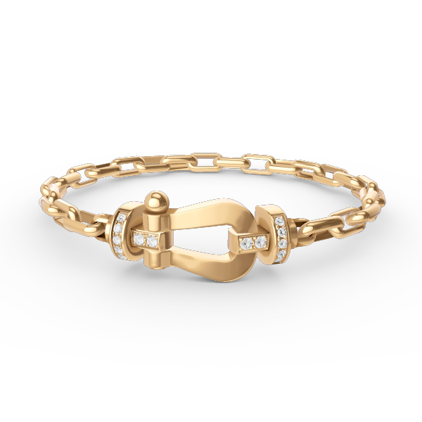 [Shinejoy]FORCE LARGE HORSESHOE CLASP  METAL BRACELET