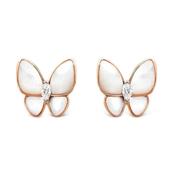 [Shinejoy]BUTTERFLY MOP DIAMOND EARRINGS