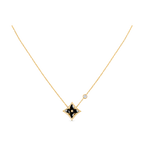 [シャインジョイ]スターブラックモップネックレス