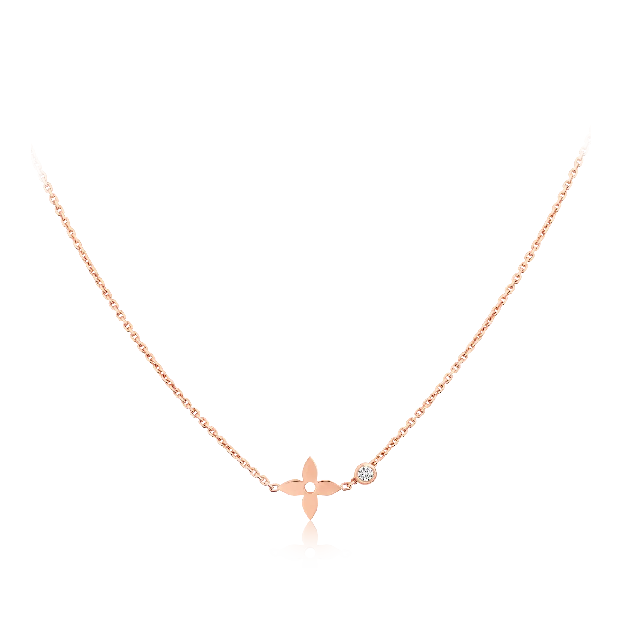 [Shinejoy]BLOSSOM PENDANT PINK GOLD AND DIAMOND