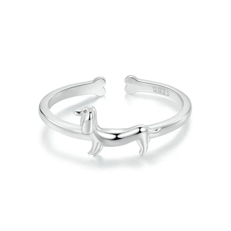 Bague ouverte pour adorable chien de compagnie