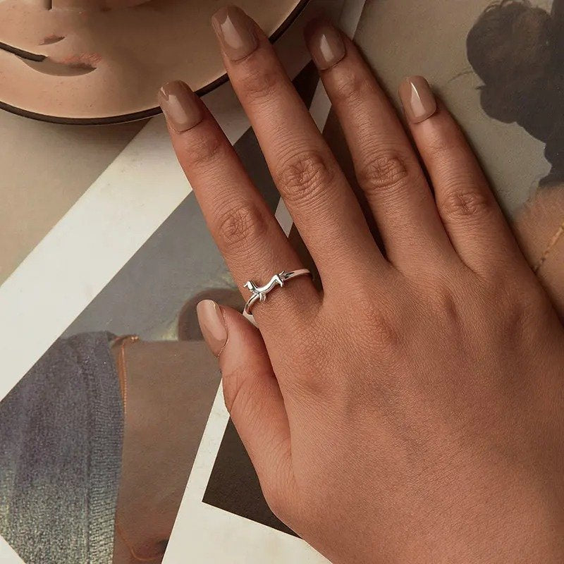 Bague ouverte pour adorable chien de compagnie
