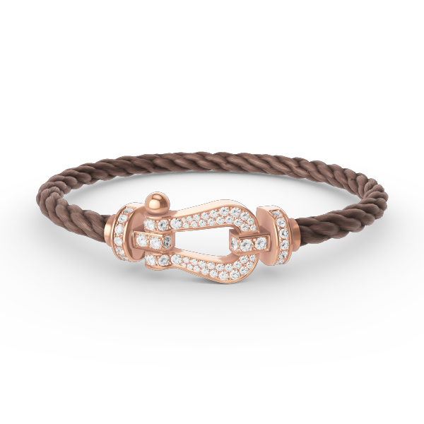 [Shinejoy]FORCE LARGE HORSESHOE FULL DIAMOND BRACELET ROSE GOLD