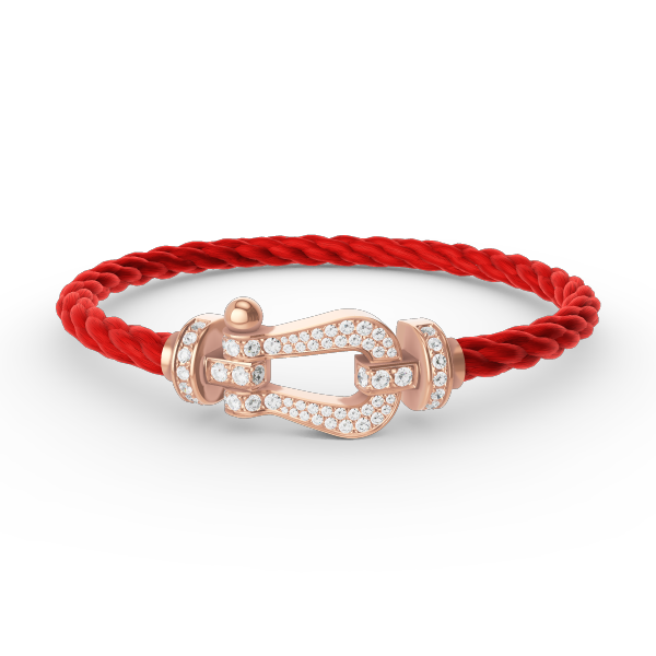 [Shinejoy]FORCE LARGE HORSESHOE FULL DIAMOND BRACELET ROSE GOLD