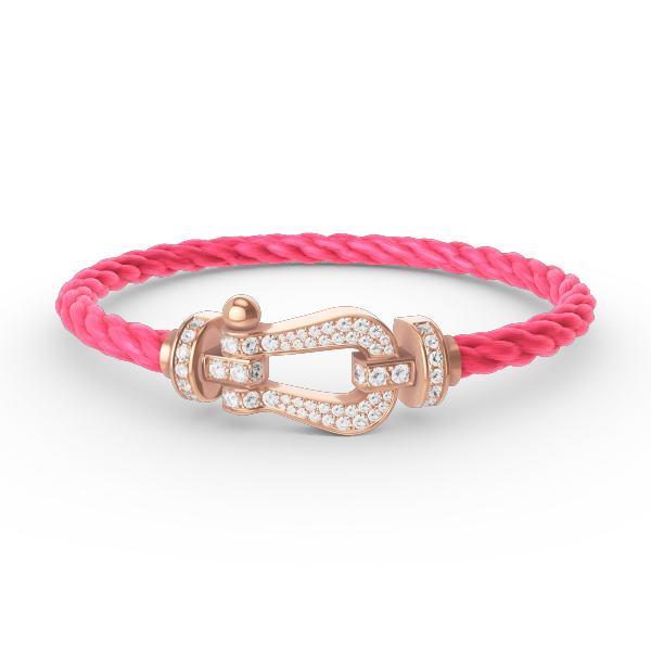 [Shinejoy]FORCE LARGE HORSESHOE FULL DIAMOND BRACELET ROSE GOLD
