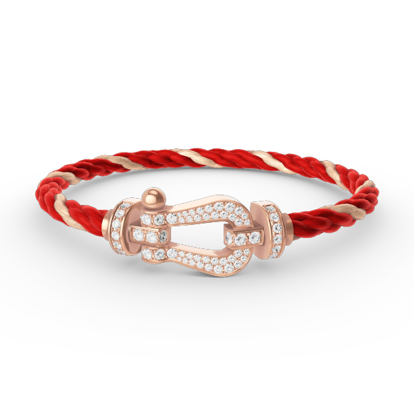 [Shinejoy]FORCE LARGE HORSESHOE FULL DIAMOND BRACELET ROSE GOLD