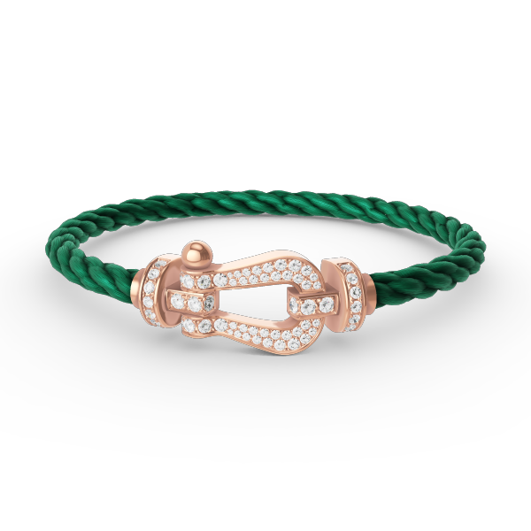 [Shinejoy]FORCE LARGE HORSESHOE FULL DIAMOND BRACELET ROSE GOLD