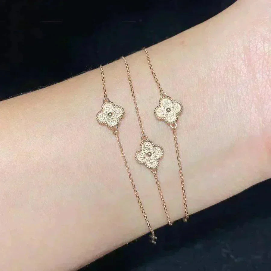 [Shinejoy]CLOVER SINGLE FLOWER BRACELET