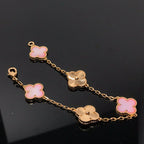 [⭐Shinejoy] CLOVER 5 MOTIFS  PINK MOP BRACELET COLLECTION