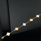 [⭐Shinejoy] CLOVER 5 MOTIFS  PINK MOP BRACELET COLLECTION