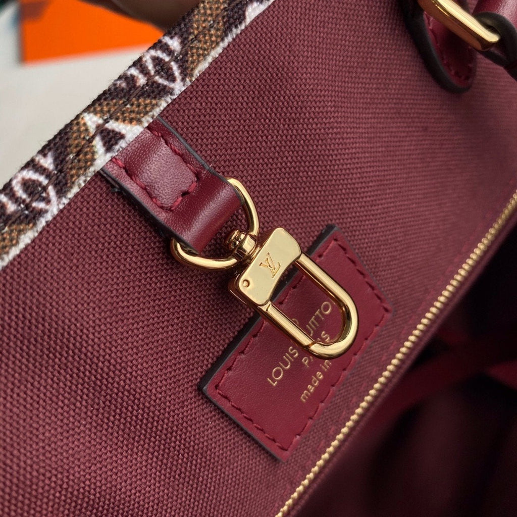 LV DEPUIS 1984 ONTHEGO GM TEXTILE MARRON