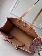 LV DEPUIS 1854 ONTHEGO GM TEXTILE ROUGE BORDEAUX